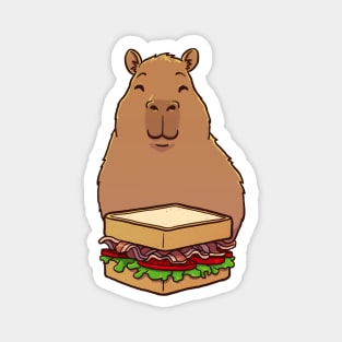 Capybara BLT Sandwich Magnet