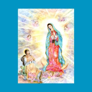 The Virgin of Guadalupe with St Juan Diego T-Shirt