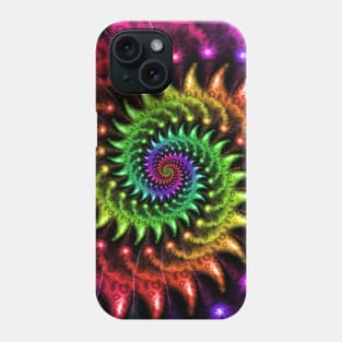 Spinning Rainbow Spiral Phone Case