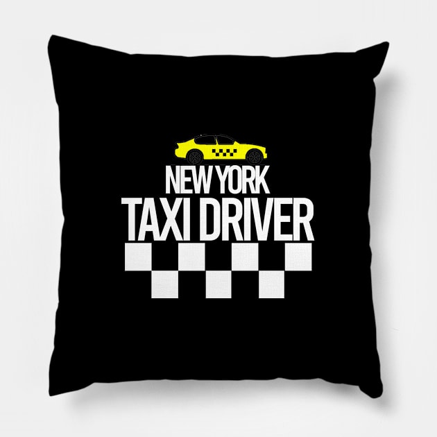 new york taxi driver Pillow by nabilhaj