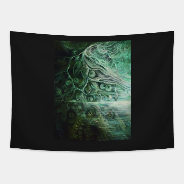 Soul of the Stone: Moss Agate Tapestry by Lala Lotos