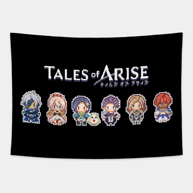 tales of arise - pixel art Tapestry by Realthereds