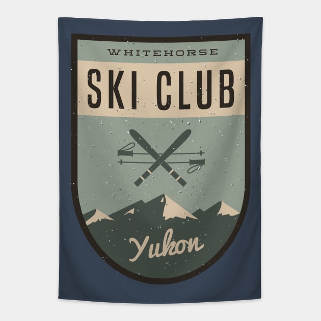 Whitehorse Ski Club Tapestry by DistrictNorth