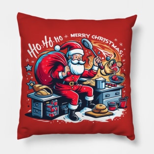 Santa Love Cooking Pillow