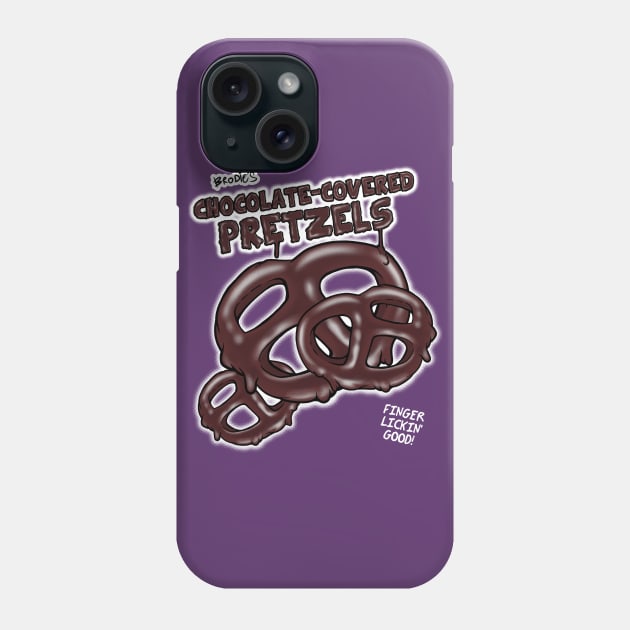 Brodie Bruce's Chocolate Covered Pretzels Phone Case by CharlieMakesCartoons