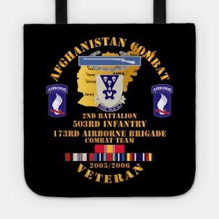 Afghanistan Vet w 2nd Bn 503rd Inf - 173rd Airborne Bde - OEF - 2005 Tote