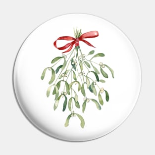 Mistletoe Christmas art. Pin