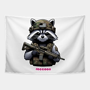 Tactical Raccoon Tapestry