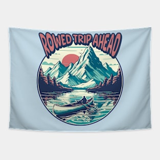 Canoeing with Rowed Trip Ahead Tapestry