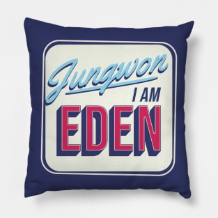 Enhypen Jungwon eden engene typography | Morcaworks Pillow