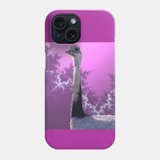 Rhea on Purple Fractal Phone Case