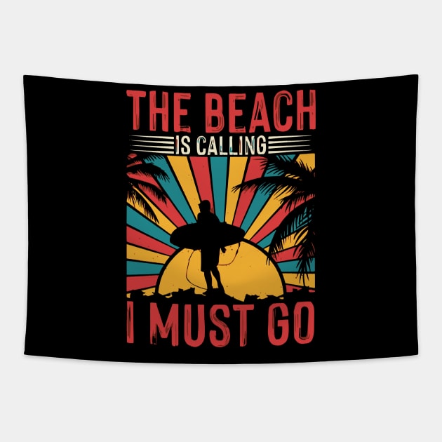 The beach Tapestry by ArtBudda