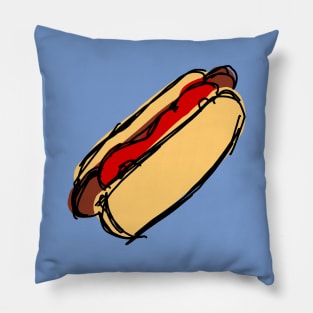 Hot Dog with Sauce Pillow