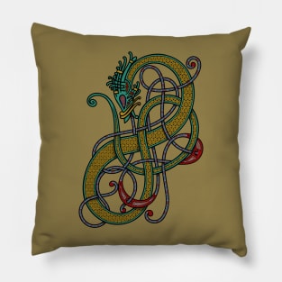 Celtic-Norse Dragon Pillow