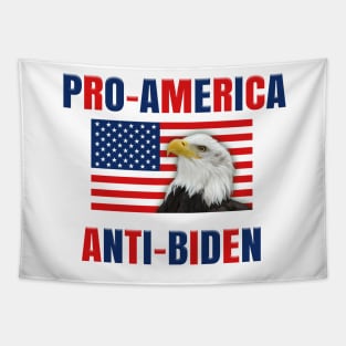 PRO-AMERICA ANTI-BIDEN w/ USA Flag & Eagle Tapestry