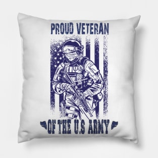 Proud Veteran Of The U.S Army Military Vintage Pillow