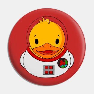 Astronaut Rubber Duck Pin