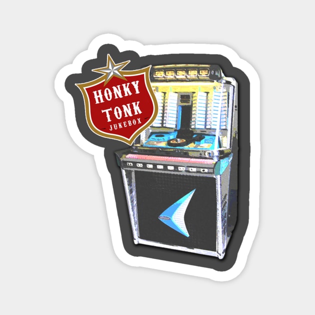 Honkytonk Jukebox vintage jukebox Magnet by djbryanc