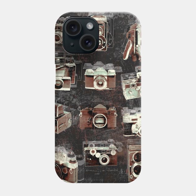 Vintage cameras Phone Case by ElectricMint