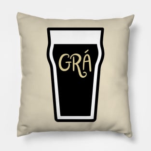 Grá for a Pint Pillow