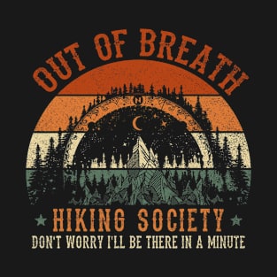 Out Of Breath Hiking Society Vintage T-Shirt