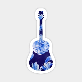 Floral Acoustic Guitar Magnet