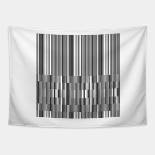 Brick Columns Black and White Tapestry