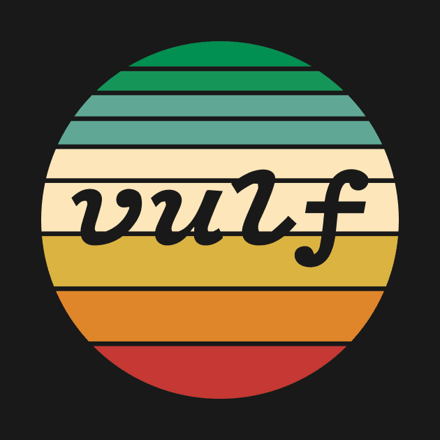 Retro Vulf Sunset Vulfpeck Design by hobrath