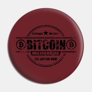 Vintage Bitcoin Millionaire Pin