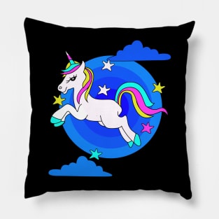 Flying unicorn Art Pillow