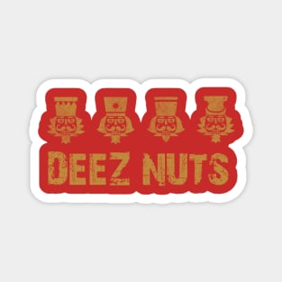 deez nuts retro brown Magnet