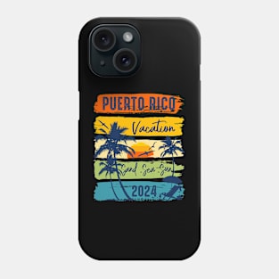 Puerto Rico 2024 Vacation Souvenir Holiday Matching Family Phone Case