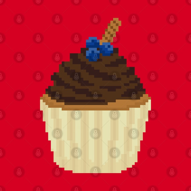 Chocolate cupcake pixel art by toffany's