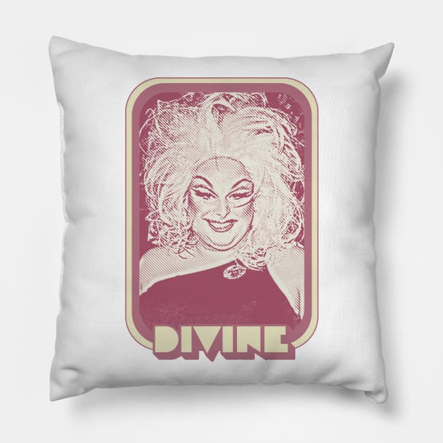 Divine / / Retro 80s Style Fan Art Pillow by DankFutura