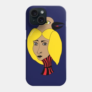 Raven woman Phone Case