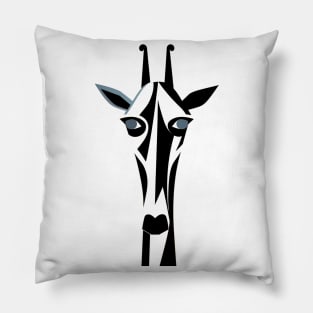 Giraffe Cubism: A Picasso Journey Pillow