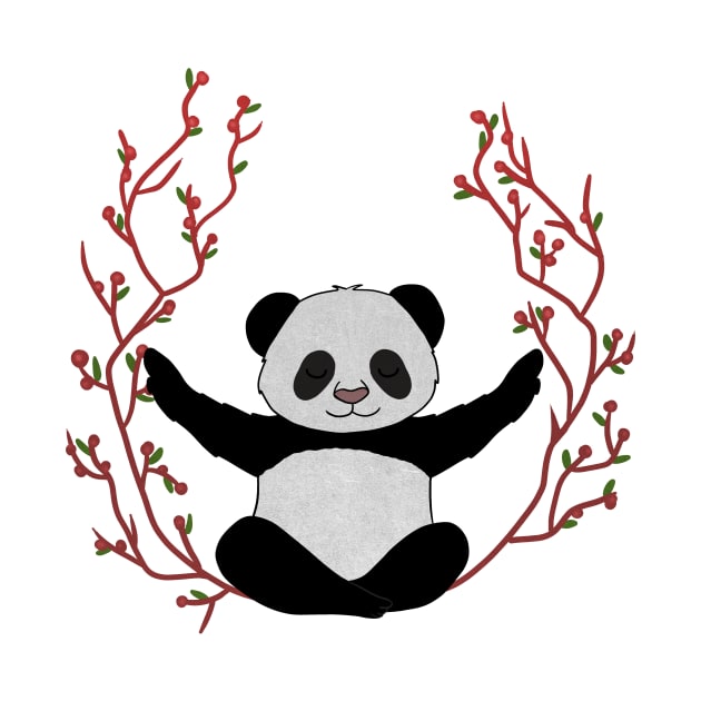 Panda Yoga Pose, Meditation by dukito