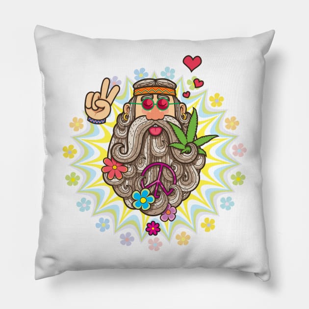 Hippie Pillow by Malchev