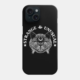 Strange And Unusual Black Cat Phone Case