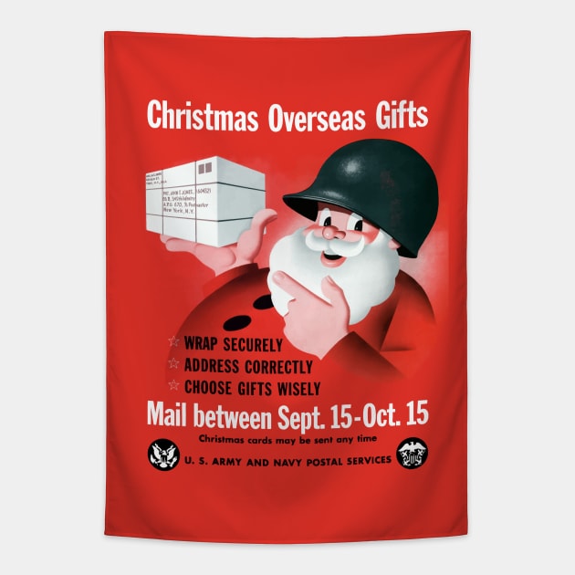 Santa Claus - Christmas Overseas Gifts - WW2 Tapestry by warishellstore