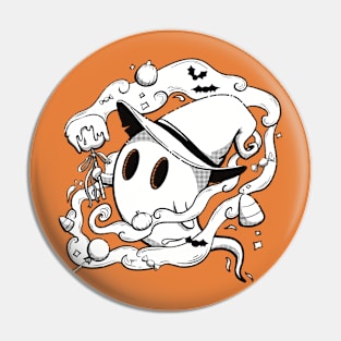 Sweet Halloween Magic ~ Line Art Pin