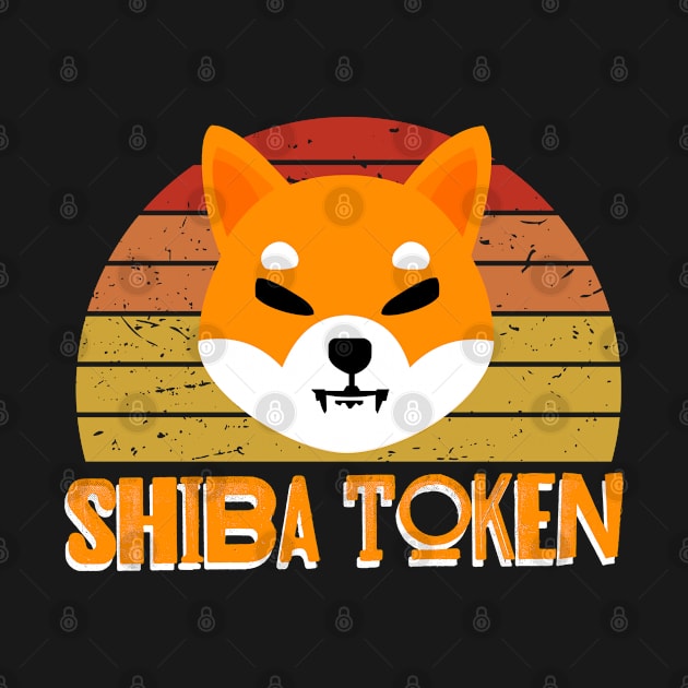 Vintage Shiba Inu Token Crypto Coin Cryptocurrency Shiba by mansoury