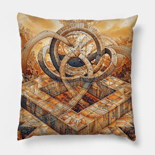 Celestial Art: Abstract Designs Pillow