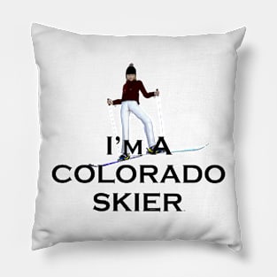 Colorado Skier Pillow