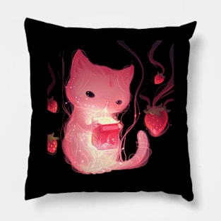 Cat Strawberry Lounge Pillow