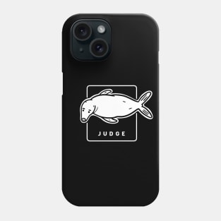 Funny and judgy staring seal. Stylized minimalist design Phone Case