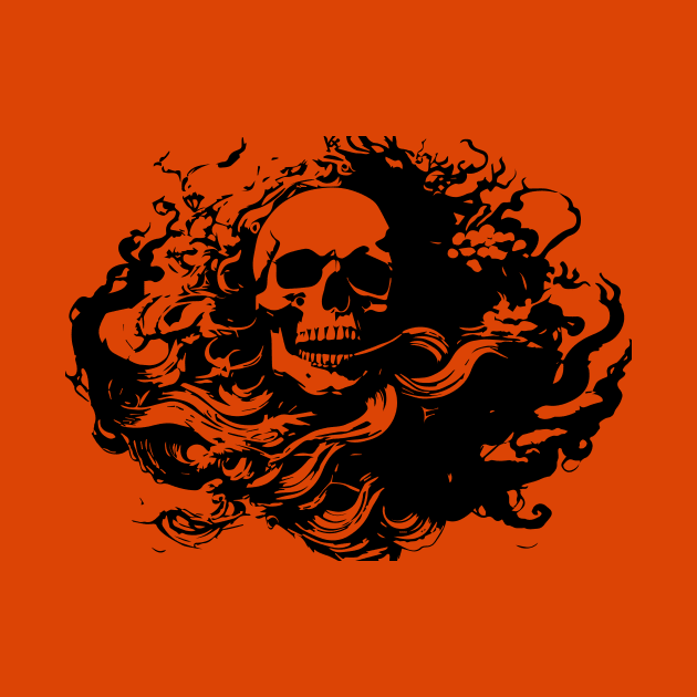 gothic skull by lkn