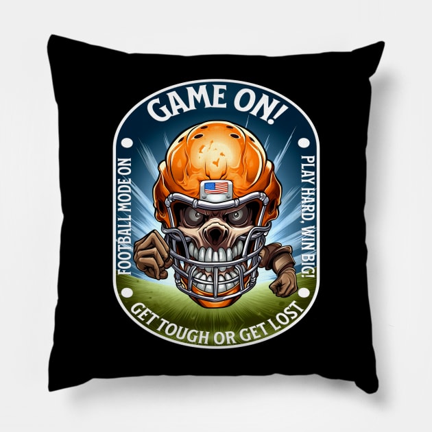 Skull Game On Helmet Pillow by SkullTroops