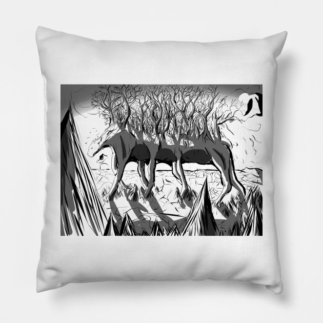 Mother gaia Pillow by ZedWolf