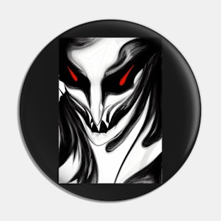 RED EYED SPOOKY HALLOWEEN VAMPIRE Pin